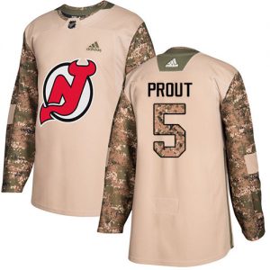 Pánské NHL New Jersey Devils dresy 5 Dalton Prout Authentic Camo Adidas Veterans Day Practice