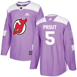 Pánské NHL New Jersey Devils dresy 5 Dalton Prout Authentic Nachový Adidas Fights Cancer Practice