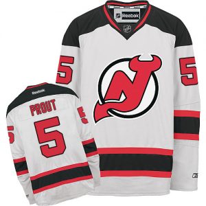 Dámské NHL New Jersey Devils dresy 5 Dalton Prout Authentic Bílý Reebok Venkovní hokejové dresy