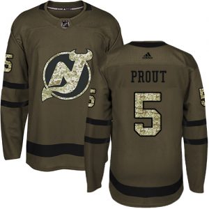Dětské NHL New Jersey Devils dresy 5 Dalton Prout Authentic Zelená Adidas Salute to Service