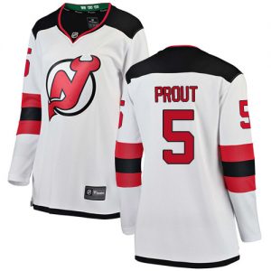 Dámské NHL New Jersey Devils dresy 5 Dalton Prout Breakaway Bílý Fanatics Branded Venkovní
