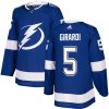 Pánské NHL Tampa Bay Lightning dresy 5 Dan Girardi Authentic královská modrá Adidas Domácí