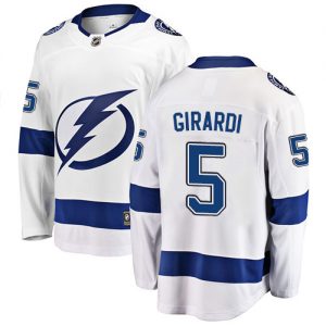 Pánské NHL Tampa Bay Lightning dresy 5 Dan Girardi Breakaway Bílý Fanatics Branded Venkovní