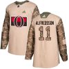 Dětské NHL Ottawa Senators dresy 11 Daniel Alfredsson Authentic Camo Adidas Veterans Day Practice