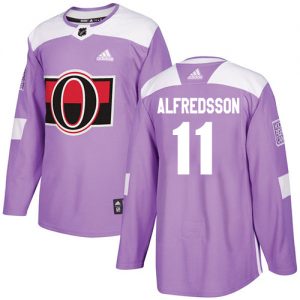 Dětské NHL Ottawa Senators dresy 11 Daniel Alfredsson Authentic Nachový Adidas Fights Cancer Practice