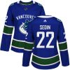 Dámské NHL Vancouver Canucks dresy 22 Daniel Sedin Authentic modrá Adidas Domácí