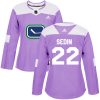 Dámské NHL Vancouver Canucks dresy 22 Daniel Sedin Authentic Nachový Adidas Fights Cancer Practice