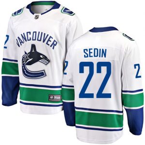 Pánské NHL Vancouver Canucks dresy 22 Daniel Sedin Breakaway Bílý Fanatics Branded Venkovní