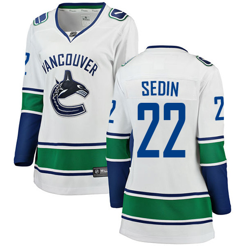 Dámské NHL Vancouver Canucks dresy 22 Daniel Sedin Breakaway Bílý Fanatics Branded Venkovní