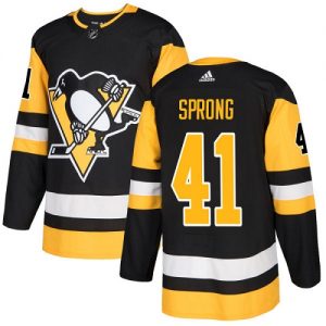 Pánské NHL Pittsburgh Penguins dresy 41 Daniel Sprong Authentic Černá Adidas Domácí