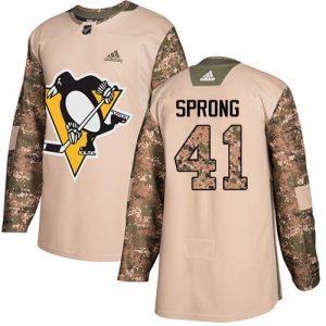 Pánské NHL Pittsburgh Penguins dresy 41 Daniel Sprong Authentic Camo Adidas Veterans Day Practice