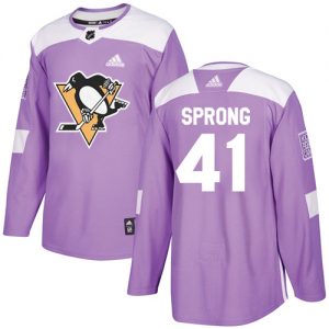 Pánské NHL Pittsburgh Penguins dresy 41 Daniel Sprong Authentic Nachový Adidas Fights Cancer Practice