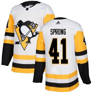 Pánské NHL Pittsburgh Penguins dresy 41 Daniel Sprong Authentic Bílý Adidas Venkovní