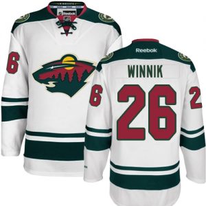 Pánské NHL Minnesota Wild dresy 26 Daniel Winnik Authentic Bílý Reebok Venkovní hokejové dresy