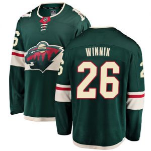 Pánské NHL Minnesota Wild dresy 26 Daniel Winnik Breakaway Zelená Fanatics Branded Domácí