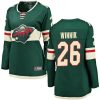 Dámské NHL Minnesota Wild dresy 26 Daniel Winnik Breakaway Zelená Fanatics Branded Domácí
