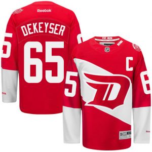 Pánské NHL Detroit Red Wings dresy 65 Danny DeKeyser Authentic Červené Reebok 2016 Stadium Series