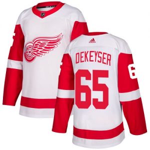 Pánské NHL Detroit Red Wings dresy 65 Danny DeKeyser Authentic Bílý Adidas Venkovní