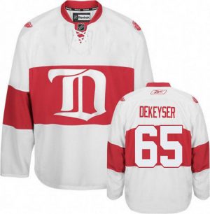 Pánské NHL Detroit Red Wings dresy 65 Danny DeKeyser Authentic Bílý Reebok Alternativní Winter Classic