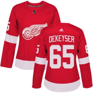 Dámské NHL Detroit Red Wings dresy 65 Danny DeKeyser Authentic Červené Adidas Domácí