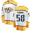 Dětské NHL Nashville Predators dresy 58 Dante Fabbro Breakaway Bílý Fanatics Branded Venkovní