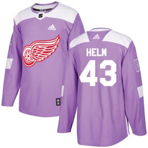 Dětské NHL Detroit Red Wings dresy 43 Darren Helm Authentic Nachový Adidas Fights Cancer Practice