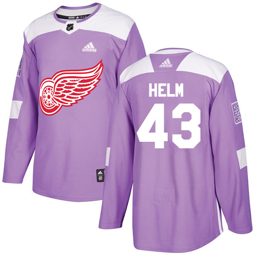 Dětské NHL Detroit Red Wings dresy 43 Darren Helm Authentic Nachový Adidas Fights Cancer Practice