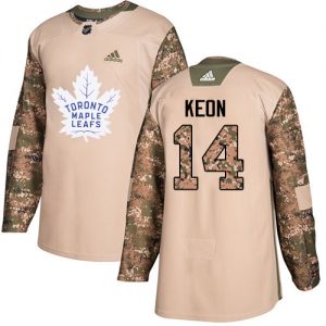Pánské NHL Toronto Maple Leafs dresy 14 Dave Keon Authentic Camo Adidas Veterans Day Practice