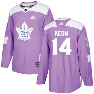 Pánské NHL Toronto Maple Leafs dresy 14 Dave Keon Authentic Nachový Adidas Fights Cancer Practice