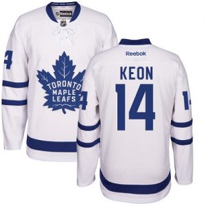 Pánské NHL Toronto Maple Leafs dresy 14 Dave Keon Authentic Bílý Reebok Venkovní hokejové dresy