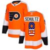 Pánské NHL Philadelphia Flyers dresy 8 Dave Schultz Authentic Oranžový Adidas USA Flag Fashion