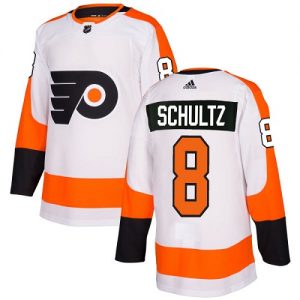 Pánské NHL Philadelphia Flyers dresy 8 Dave Schultz Authentic Bílý Adidas Venkovní