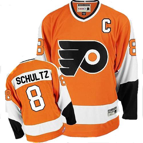 Pánské NHL Philadelphia Flyers dresy 8 Dave Schultz Authentic Throwback Oranžový CCM