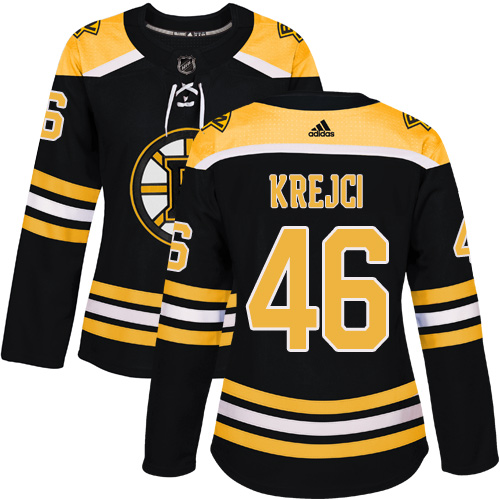 Dámské NHL Boston Bruins dresy David Krejci 46 Authentic Černá Adidas Domácí