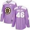 Dětské NHL Boston Bruins dresy David Krejci 46 Authentic Nachový Adidas Fights Cancer Practice