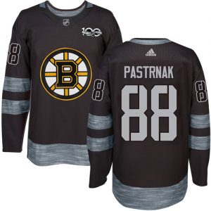 Pánské NHL Boston Bruins dresy David Pastrnak 88 Authentic Černá Adidas 1917 2017 100th Anniversary