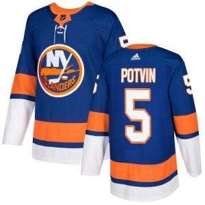 Pánské NHL New York Islanders dresy 5 Denis Potvin Authentic královská modrá Adidas Domácí