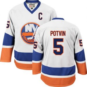 Pánské NHL New York Islanders dresy 5 Denis Potvin Authentic Throwback Bílý CCM