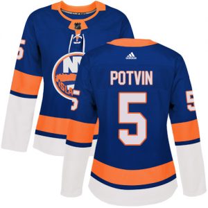 Dámské NHL New York Islanders dresy 5 Denis Potvin Authentic královská modrá Adidas Domácí