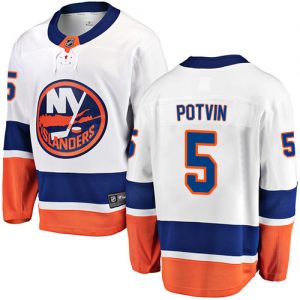 Pánské NHL New York Islanders dresy 5 Denis Potvin Breakaway Bílý Fanatics Branded Venkovní