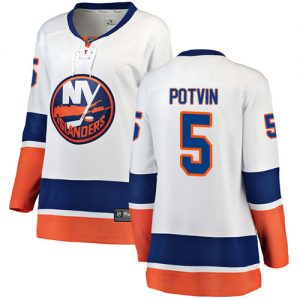 Dámské NHL New York Islanders dresy 5 Denis Potvin Breakaway Bílý Fanatics Branded Venkovní