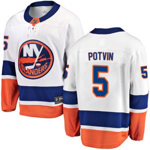 Dětské NHL New York Islanders dresy 5 Denis Potvin Breakaway Bílý Fanatics Branded Venkovní