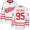 Pánské NHL Detroit Red Wings dresy 95 Dennis Cholowski Authentic Bílý Reebok 2017 Centennial Classic