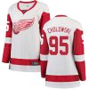 Dámské NHL Detroit Red Wings dresy 95 Dennis Cholowski Breakaway Bílý Fanatics Branded Venkovní