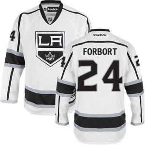 Pánské NHL Los Angeles Kings dresy 24 Derek Forbort Authentic Bílý Reebok Venkovní hokejové dresy