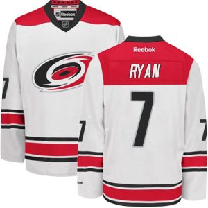 Dámské NHL Carolina Hurricanes dresy 7 Derek Ryan Authentic Bílý Reebok Venkovní hokejové dresy