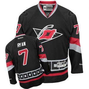 Dětské NHL Carolina Hurricanes dresy 7 Derek Ryan Authentic Černá Reebok Alternativní hokejové dresy