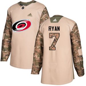 Dětské NHL Carolina Hurricanes dresy 7 Derek Ryan Authentic Camo Adidas Veterans Day Practice