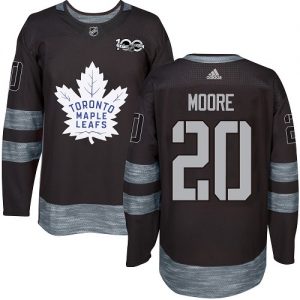Pánské NHL Toronto Maple Leafs dresy 20 Dominic Moore Authentic Černá Adidas 1917 2017 100th Anniversary
