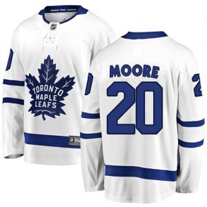 Pánské NHL Toronto Maple Leafs dresy 20 Dominic Moore Breakaway Bílý Fanatics Branded Venkovní